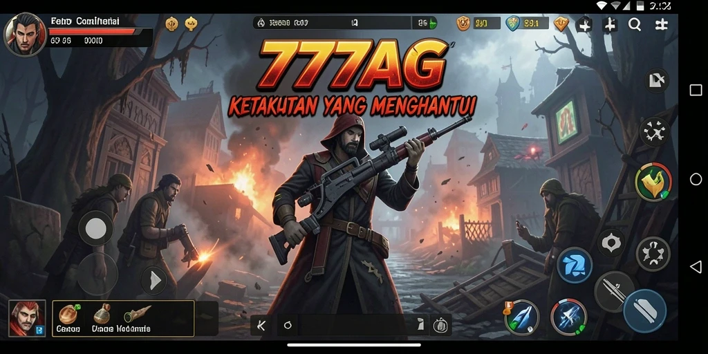 Tangkapan layar yang menunjukkan gameplay mendebarkan dari 777AG