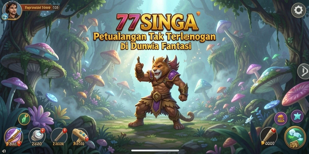 Tampilan gameplay yang menarik dari 77SINGA di dunia petualangan.
