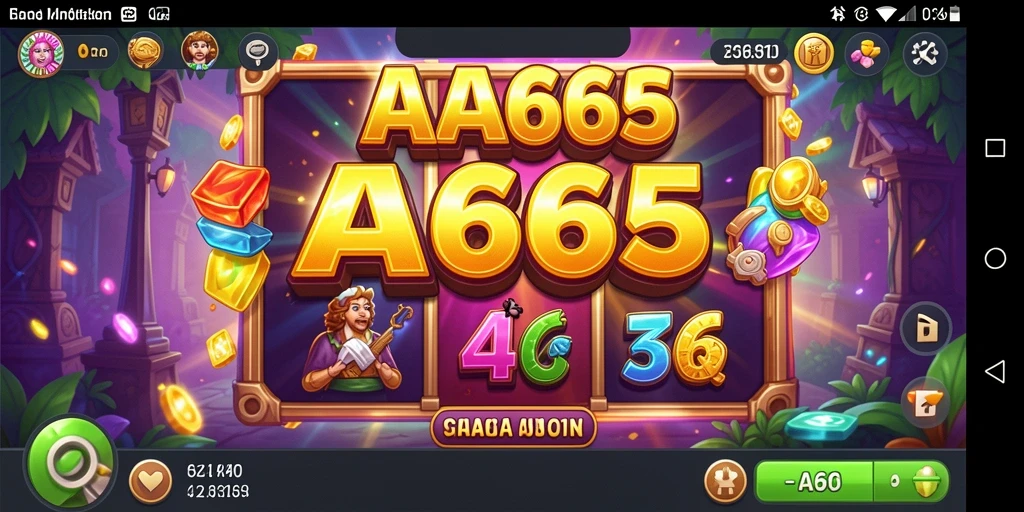 Tampilan menarik dari gameplay Slot di AA666 yang menonjol.