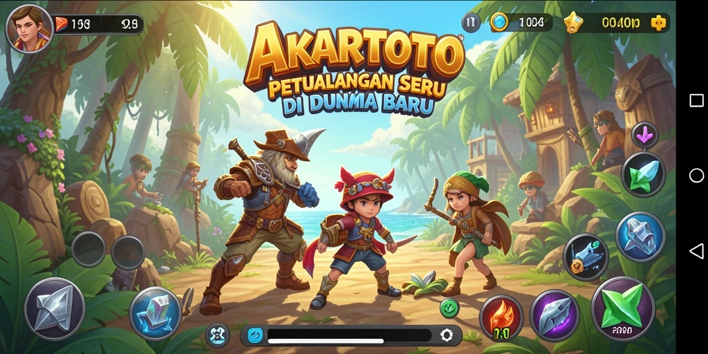 Screenshot AKARTOTO menampilkan aksi gameplay seru di dunia petualangan.