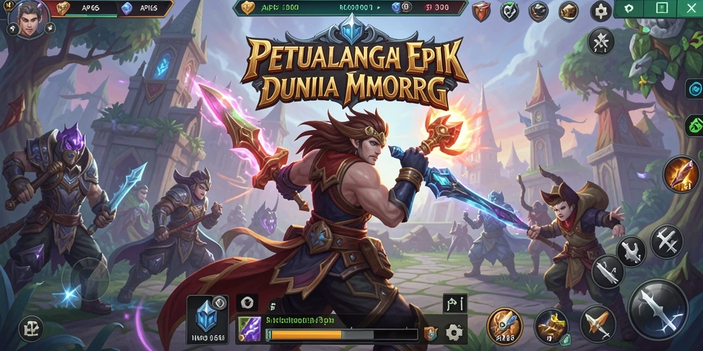 Tampilan menakjubkan dari gameplay API66 dalam petualangan MMORPG.