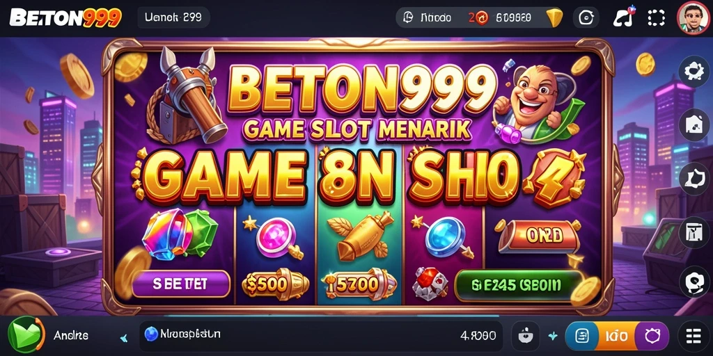 Screenshot BETON999 menampilkan gameplay Slot yang seru dan grafik yang memukau.