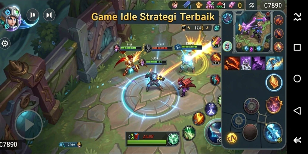 Tampilan gameplay C7890 yang menawan dan interaktif.