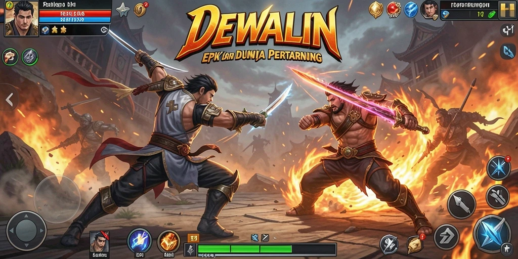 Gameplay dewalin yang menegangkan dan penuh aksi.