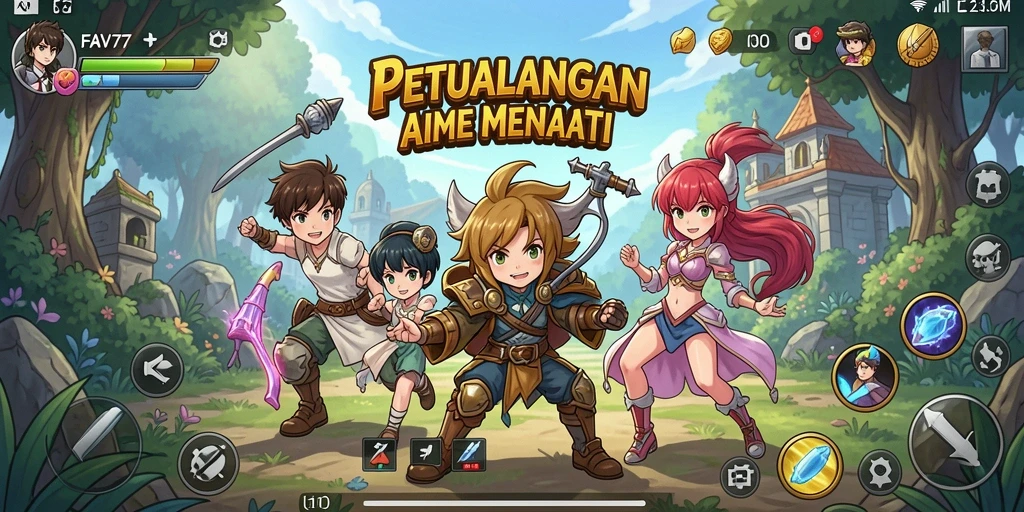 Tangkapan layar menarik dari permainan FAV77 yang penuh aksi anime.