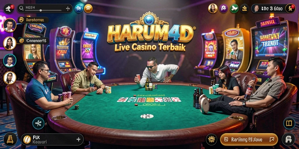 Tampilan menarik dan interaktif saat bermain Live Casino.