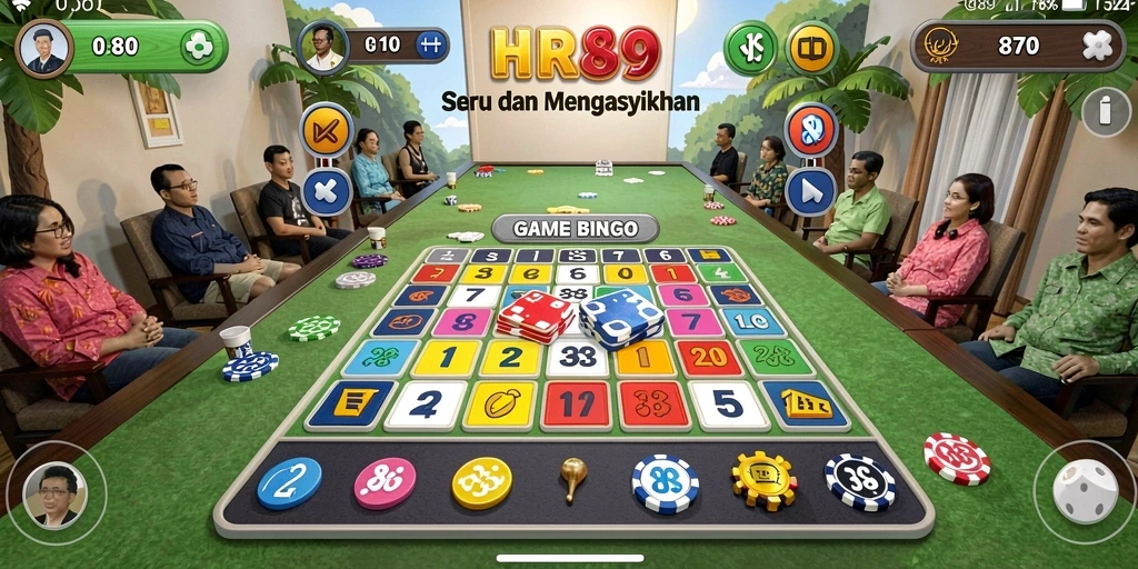 Tampilan gameplay HR89 yang menarik saat bermain Bingo.