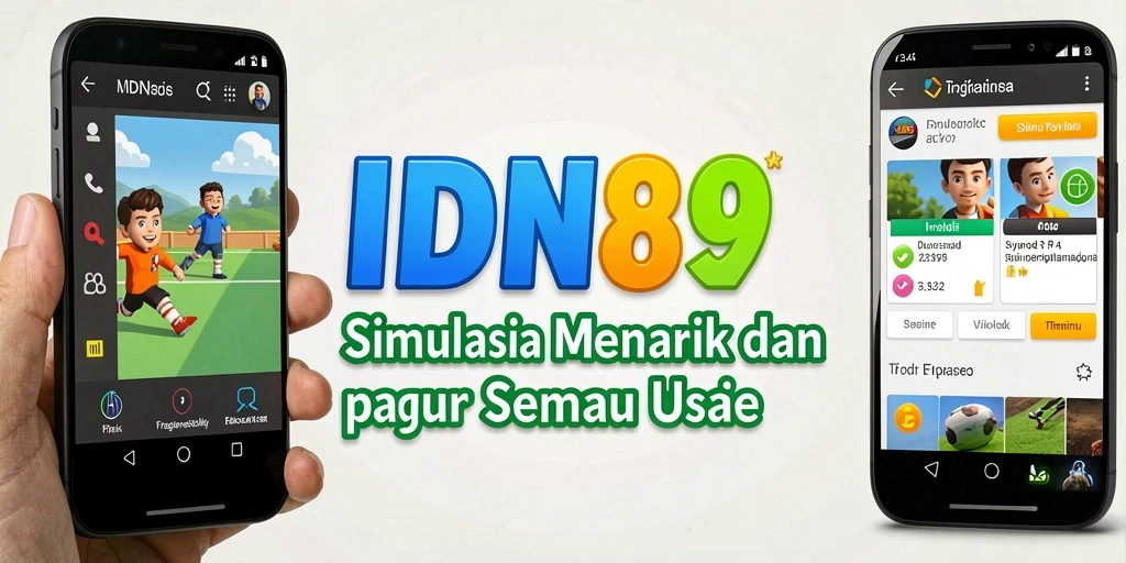 Screenshot gameplay IDN89 yang menunjukkan interaksi simulasi.
