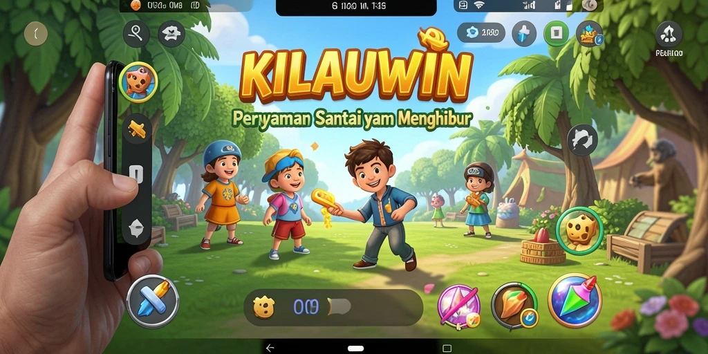 Tampilan gameplay KILAUWIN yang menyenangkan dan penuh warna.