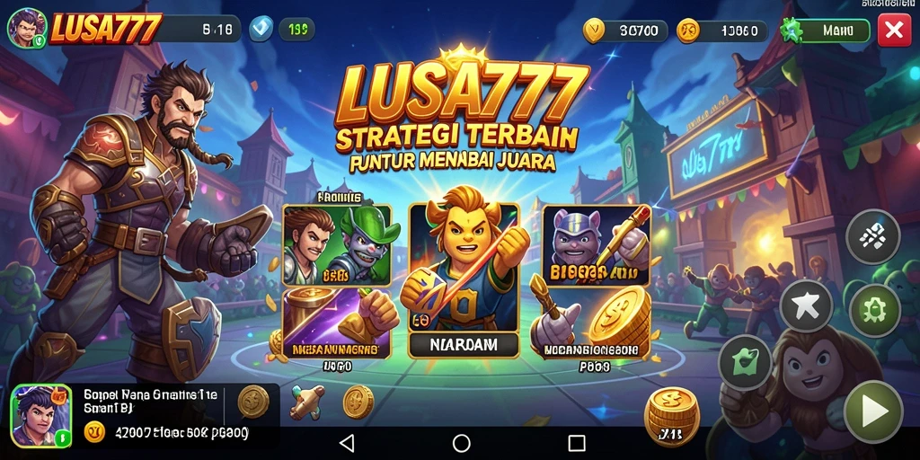 Tampilan gameplay menarik dari LUSA777 yang penuh strategi.