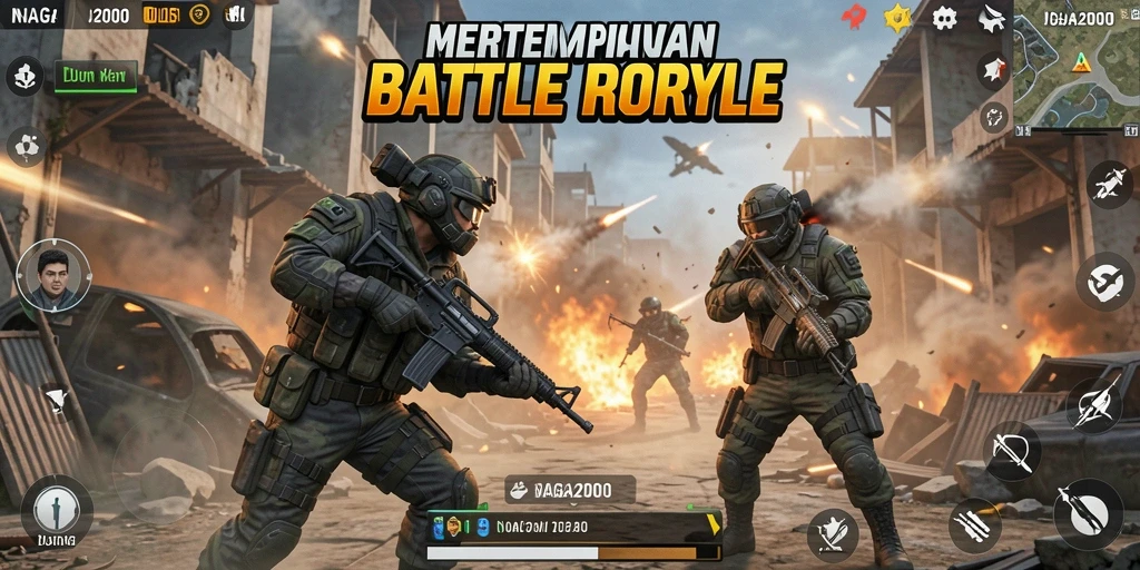 Gameplay seru dalam NAGA2000 dengan grafis memukau.