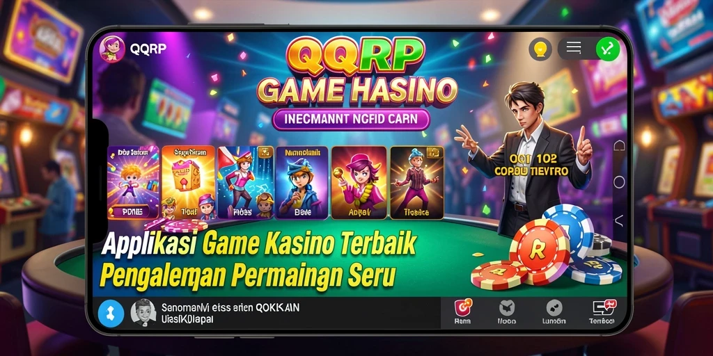 Screenshot menampilkan gameplay seru dari QQRP di kasino.