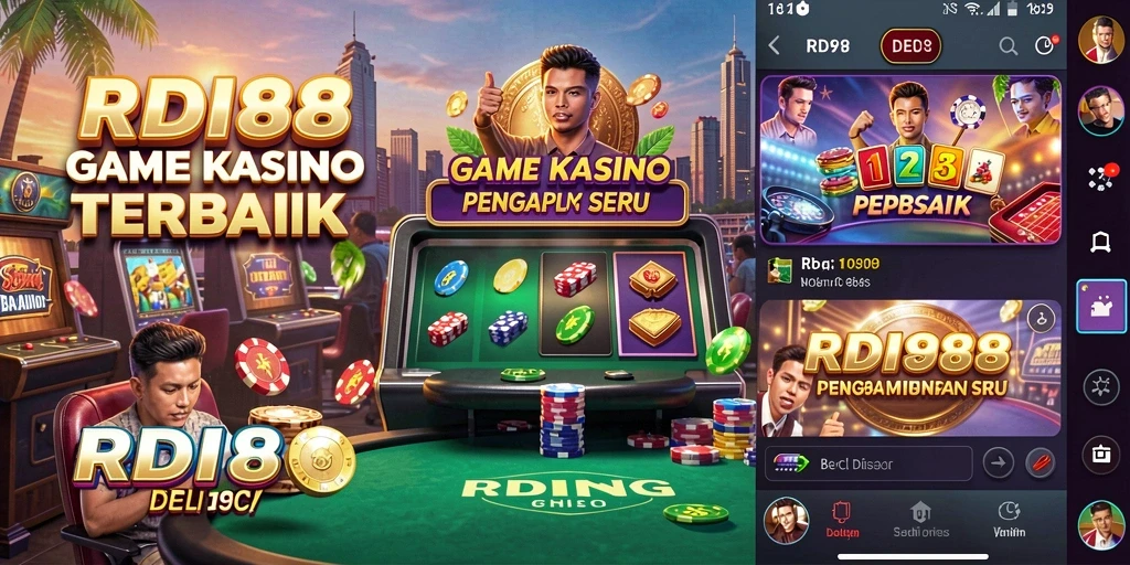 Tampilan menarik gameplay RDI88 dalam kasino online.