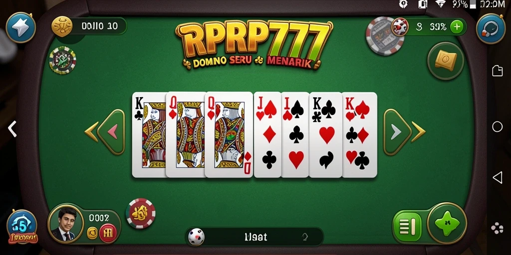 Tampilan game Domino yang menawan dan penuh aksi.