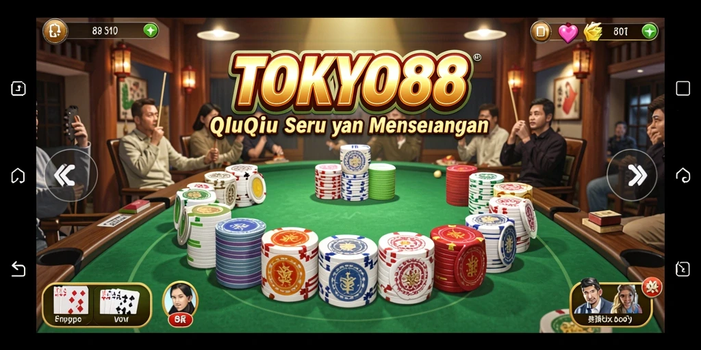 Screenshot gameplay QiuQiu di TOKYO88 yang seru dan mendebarkan.