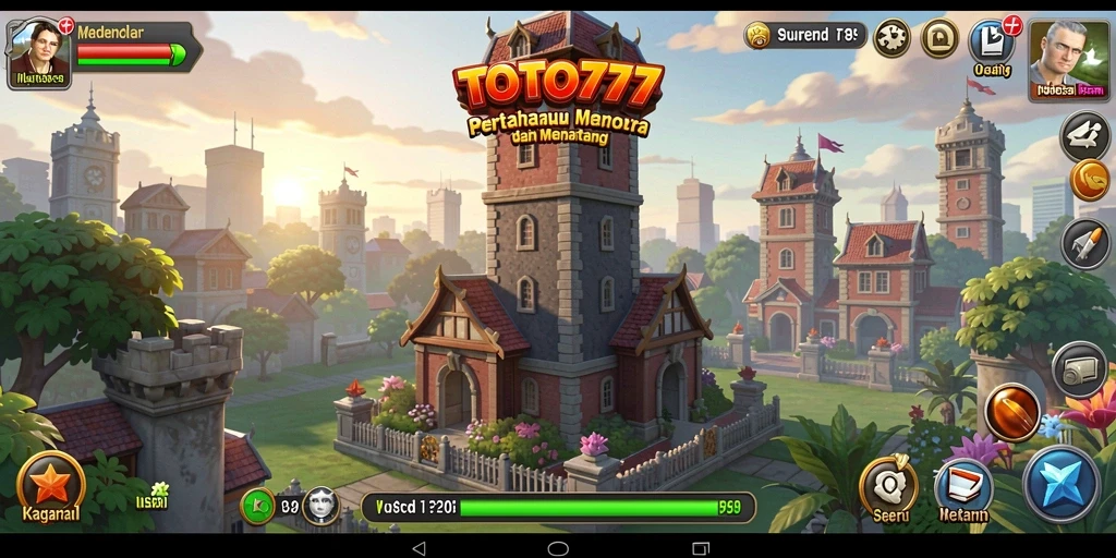 Tampilan utama TOTO777 dengan aksi Tower Defense yang seru.